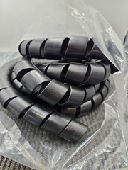 Tectran 820SPR-16 Black Spiral Wrap 1 1/4″ I.D. 16′ 27095