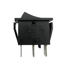 SOKEN RK1-15 Black Rocker Switch 2 Positions 3-Pins 16A 250VAC