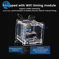 ESP8266 DIY Electronic Kit OLED Mini Clock + Shell For DIY Soldering Practice