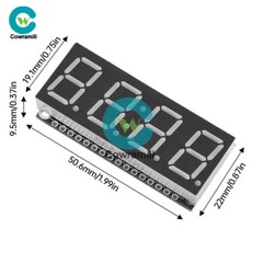 0.56-inch 4-bit 7 Segment LED Display Module Clock Module HT16K33 Driver I2C