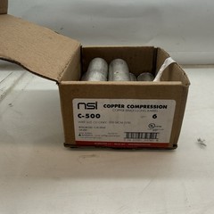 NSI Industries C-500 500 MCM Copper Long Barrel Splice Box Of 6