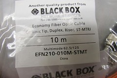 Black Box EFN210-010M-STMT Fiber Optic Cable 10M ST-MTRJ Lot of 12!