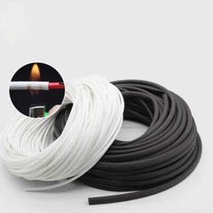 Φ1-50mm Silicon Fiber Glass Tube High Temperature Insulated Sleeving Black/White