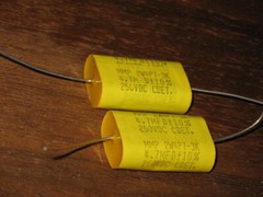 4.7uf 250 volt Mylar capacitor, qty of 1