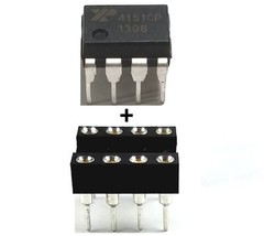 10PCS MC1458P MC1458 + Sockets – Dual Operational Amplifier IC