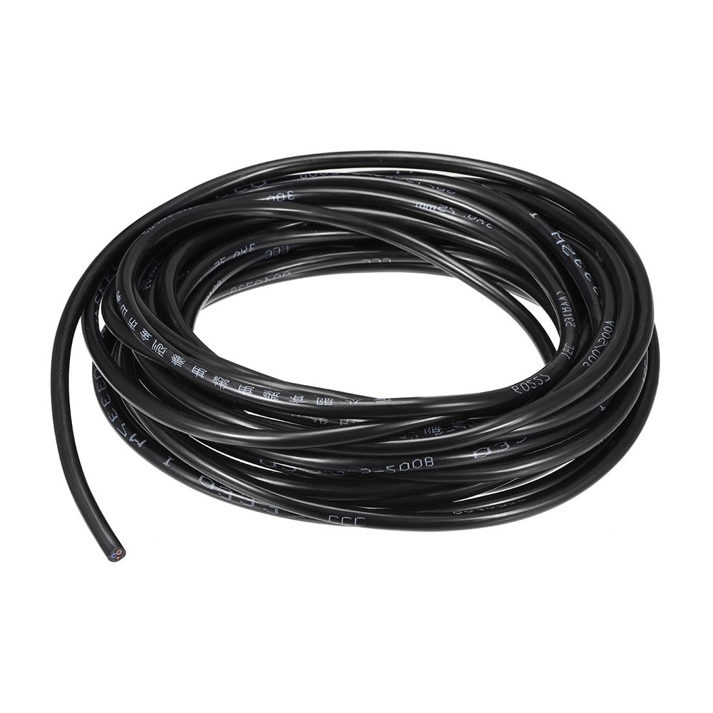 RVV Wire Cable Extension Cord Copper Electric Conductor 3 Core 18 AWG 32.8ft
