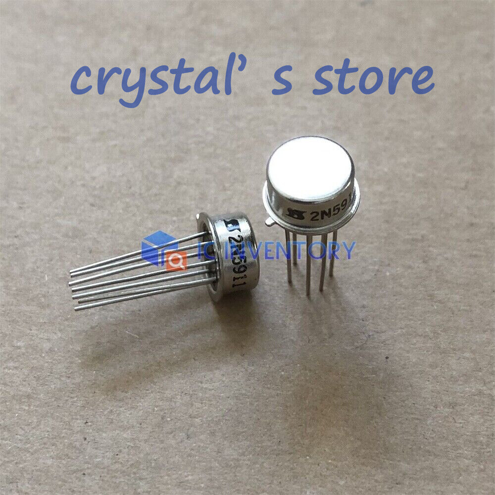 1PCS 2N5911 CAN-7 Dual N-Channel -25 V 40 mA JFET High Frequency Amplifier