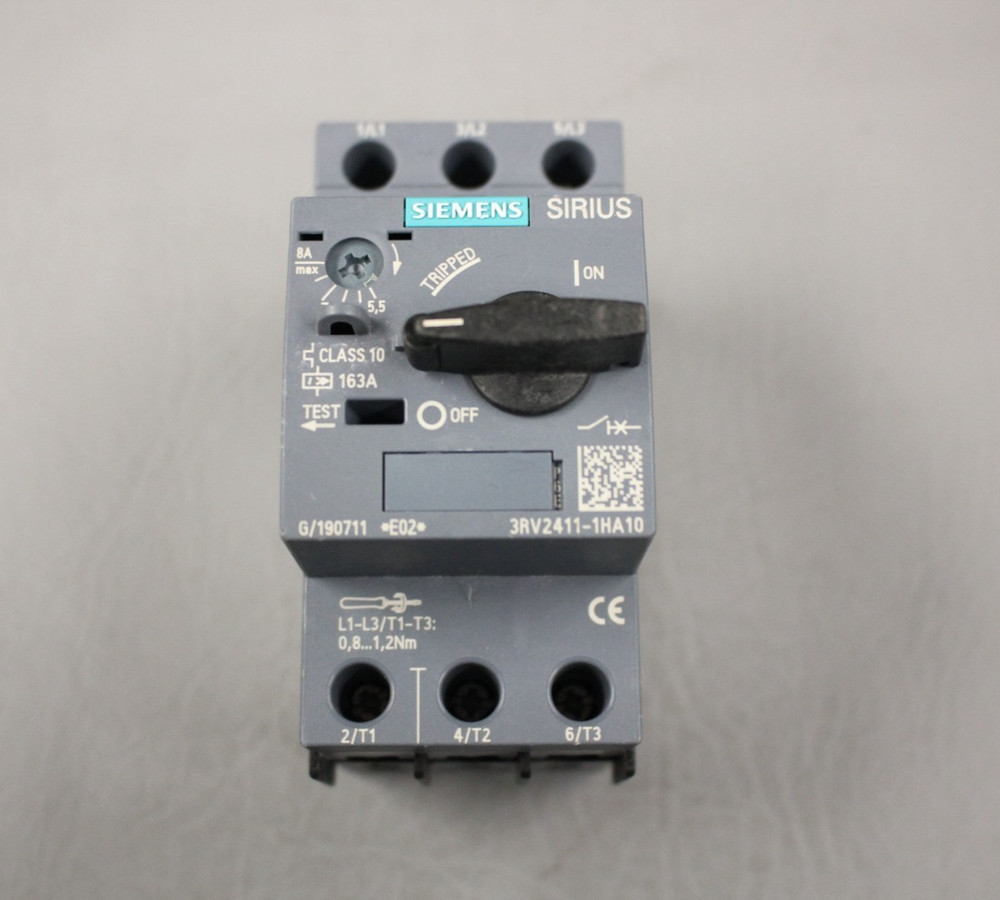 UNUSED SIEMENS SIRIUS 3RV2411-1HA10 MOTOR STARTER CIRCUIT BREAKER