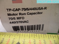 TRADEPRO TP-CAP-70/5/440USA-R 70/5 MFD 440/370V Round Capacitor
