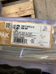 40lb.. Of Southwire THHN #12 Solid Copper Yellow Wire (2000ft 52lb.).