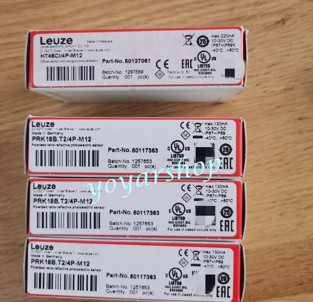 LEUZE PRK 18B.T2/4P-M12 Photoelectric sensor brand new Fast Shipping