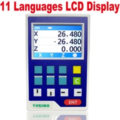 New 3 Axis LCD Dro Set Digital Readout System Display and 3 PCS 5U Linear