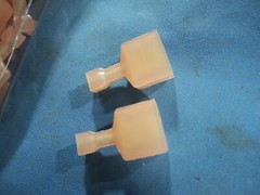 (100) LOT of AMP – TE CONNECTIVITY – Crimp Terminal, Tab, 6.3mm x 0.8mm, Red