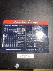 American Rotary Phase Converter AD10 – 10 HP Digital Smart Series Voltage Reg
