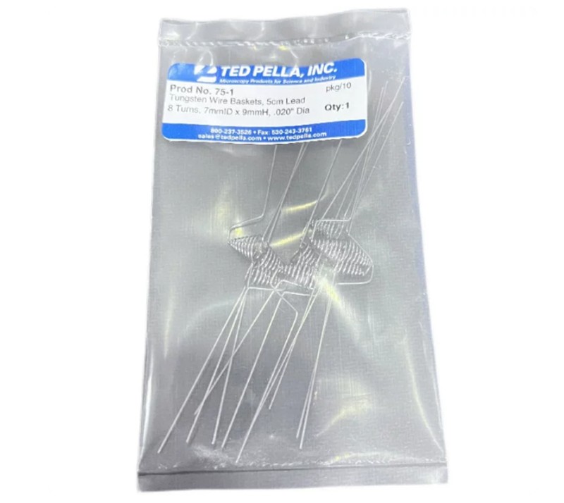 Single-strand Tungsten Wire Basket, Thin Evaporation Material 75-1 (10 per pack)