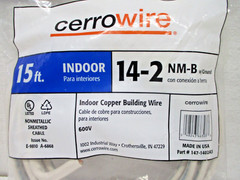 Cerrowire Indoor Copper Building Cerro Wire Type 12/2 NM-B w Ground 15 Ft 600 V