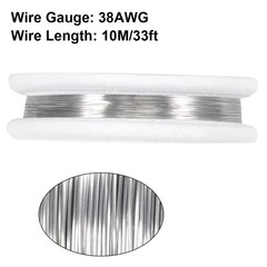 0.1mm 38AWG Heating Resistor Wire Nichrome Wires for Heating Elements 33ft
