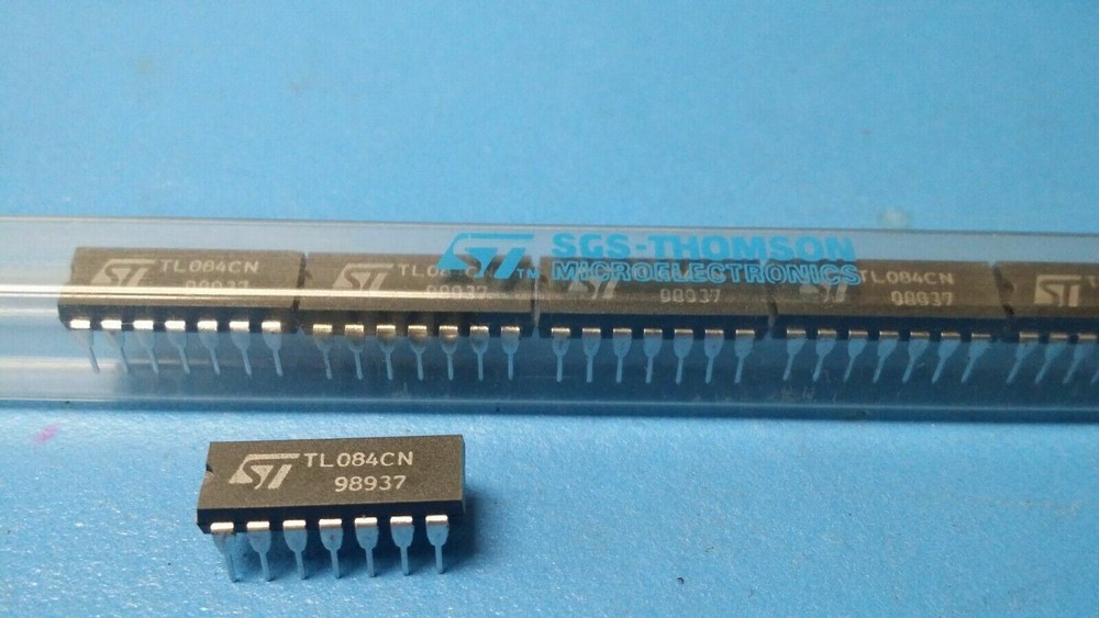 (7 PCS) TL084CN STMICRO J-FET Amplifier 4 Circuit – 14-DIP