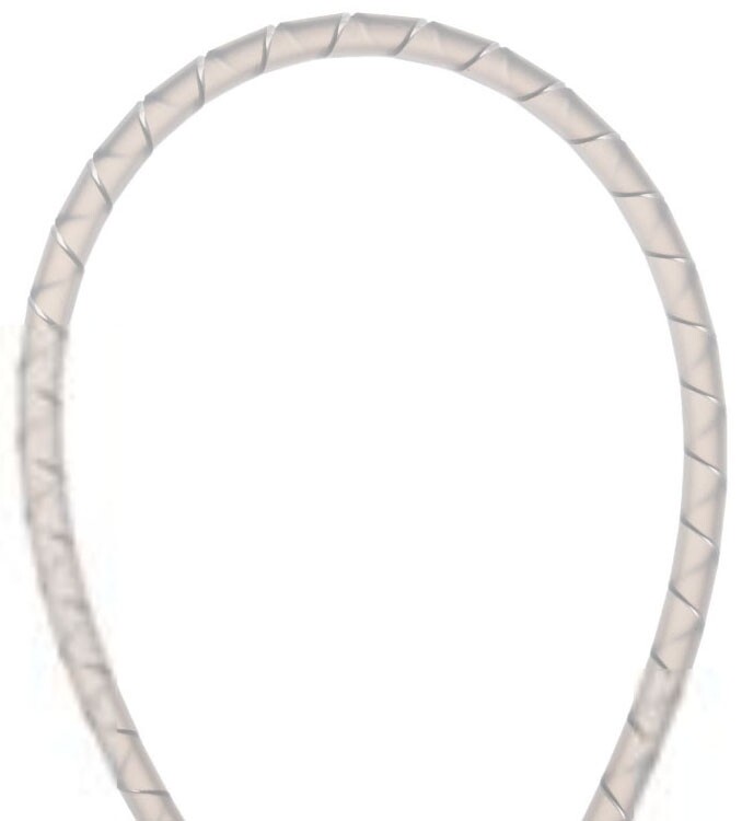 Panduit T25F-C, 0.25″ OD x 100′ L, 3/16 to 2″ Bundle Diameter, Spiral Wrap, 1pc
