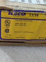 ILSCO 11/16 SOLDER LUG 225 AMP 600 VOLTS COPPER (BOX OF 23)