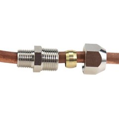 PU Straight-through Ferrule Connector Copper Nickel-plated PU/KTU-4/6/8/10MM