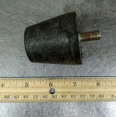 Corrosion-Resistant Vibration-Damping Rubber Mounts 1/4″ Stud Lot of Two (2)
