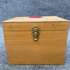 Vintage car maintenance Kit wood box with AC Delco Parts