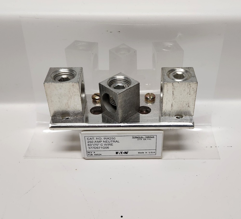 EATON INK250 NEUTRAL BLOCK KIT FOR CIRCUIT BREAKER ENCLOSURES 250 AMP