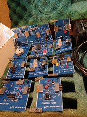 VINTAGE,24Pc,lot Electronic Circuit Training modules E&L Instruments breadboard