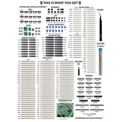 Resistor Capacitor Diode Transistor LED 2900pcs Kit