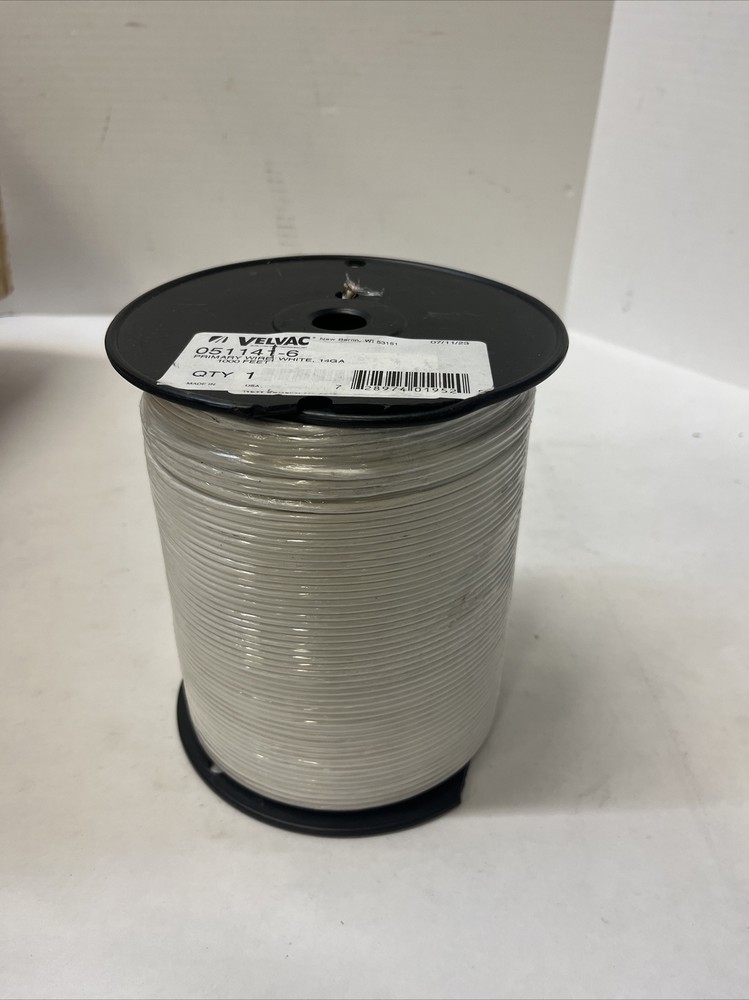 VELVAC Primary Wire 14GA X 1000′ White