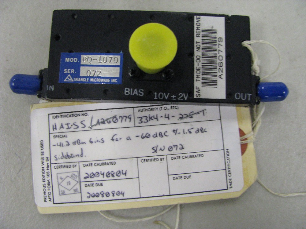 AEROFLEX PQ-1070 PHASE SHIFTER NSN: 5915-01-086-5266