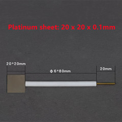 0.1-0.2mm Gold Au Electrode Holder Purity 99.99% Gold Sheet Plate Electrode