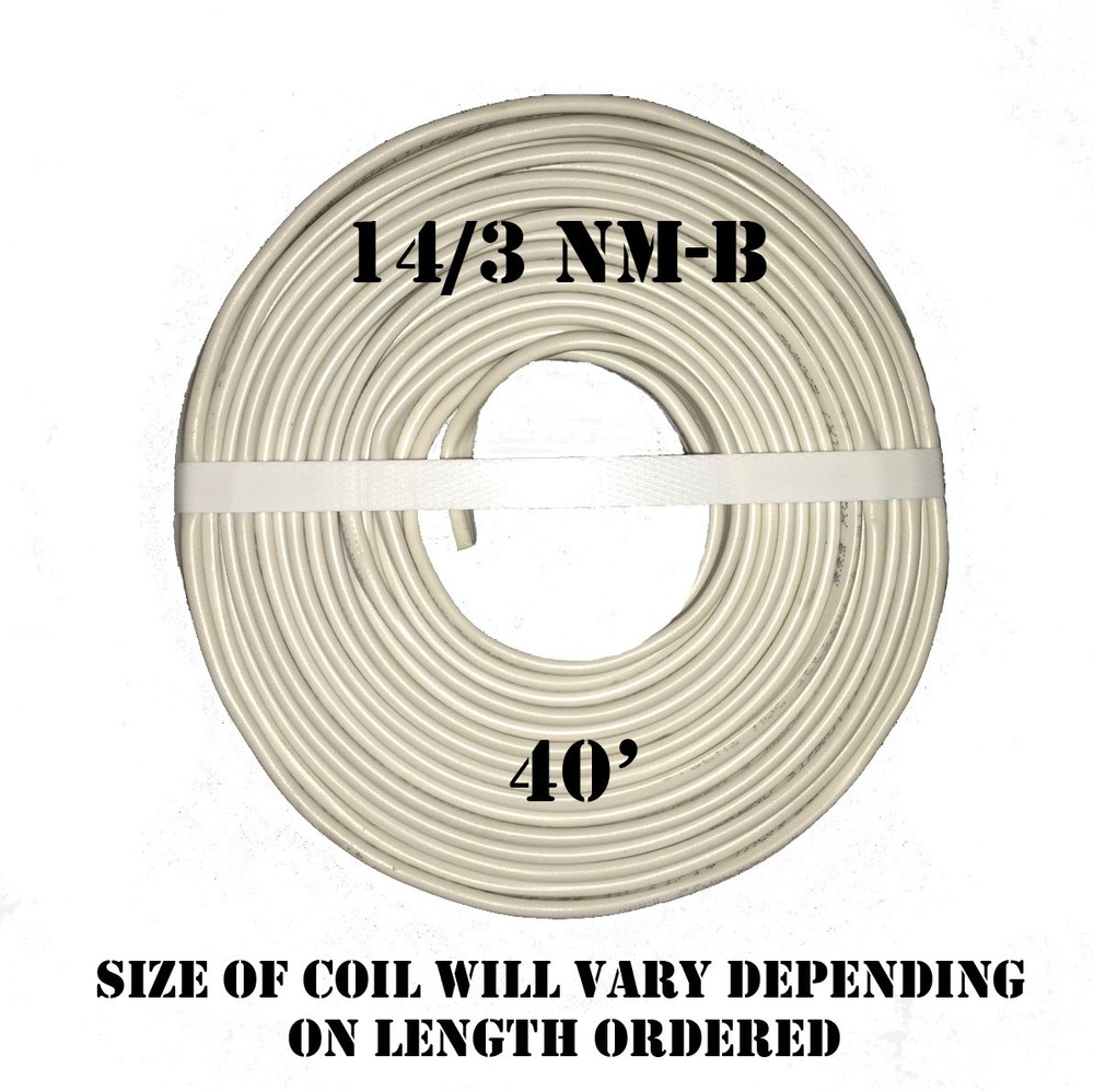 14/3 NM-B x 40′ Southwire “Romex®” Electrical Cable