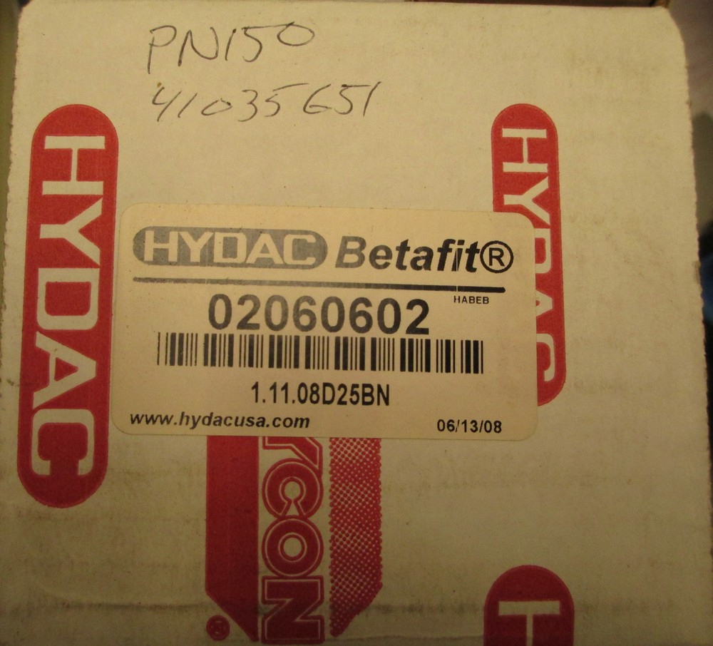 Hydac Betafit 02060602 Hydraulic Filter