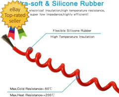 10 Gauge Silicone Wire Spool 50Ft Red and 50Ft Black Bundle