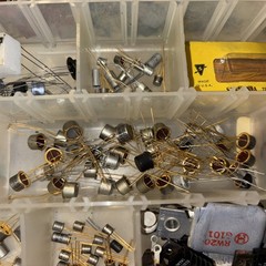 Lot of Vintage Electronics Various Brands Styles Resistors Transistors Etc