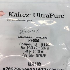 KALREZ AS-568A O-RING K#326, COMPOUND: 8101, 2-326, AS-568A-326, 133569