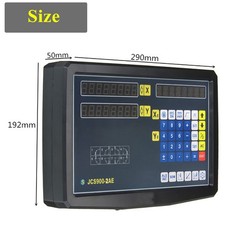Digital Readout DRO Linear Kit Glass Scales Encodor for 9×42 Bridgeport Mill US