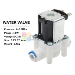 DC 12V 24V 1/4 ” NC Electric Solenoid Valve Magnetic Water Air Inlet Flow Switch