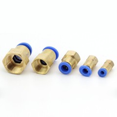 PCF Pneumatic Fitting Female Thread Adaptor Pipe Push Straight Quick Connectors