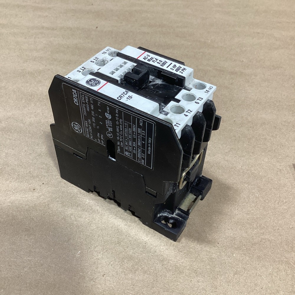 GE CR7CA-10 CR7CA Contactor 110V 50Hz 120V 60Hz 30 Days Warranty Fast Shipping