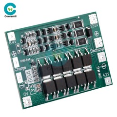 3S 13.6V 60A 18650 Li-ion Battery Charge PCB Protection Enhanced/Balanced Board
