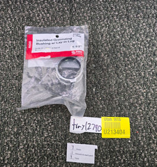 (QTY 9)ProConnex 1-1/2″ Rigid insulated grounding bushing w/ lay-in lug 43385