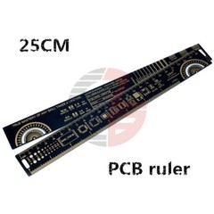 10 inch 25cm Multifunctional PCB Ruler Measuring Tool Resistor Capacitor Chip IC