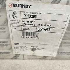 Burndy Hycrimp Compression Tap YHD-200 2/0-1/0 ACSR 3/0-2/0 STR Die D3 24 Pack