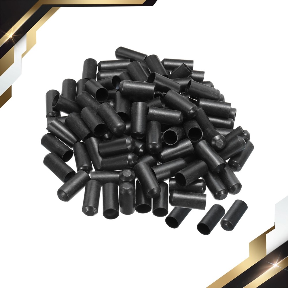 100 x Heat Shrink End Cap 15mm Dia Wire Wrap Adhesive Lined Sealed 2:1
