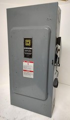 Square D D324N Safety Switch 3 Pole 200 AMP 240 volt Fusible Disconnect