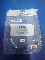 Clearlinks CP TECHNOLOGIES C6-BL-03-M Patch Cable