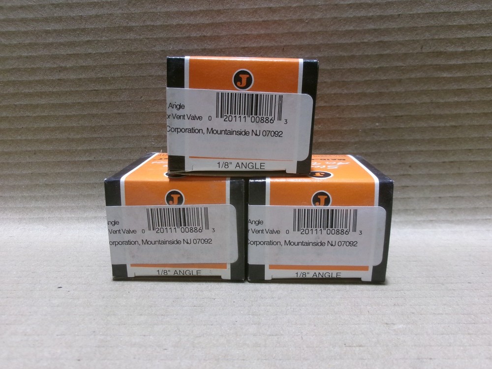 New Maid-O-Mist A886 Lot of 3 #5 1/8″ Angle Radiator Vent Valve AK